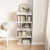 Étagère ouverte sur pied, blanche, avec étagères, meuble de Voir les images du produit 9