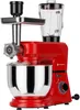 A red kitchen appliance with multiple attachments. Produktbild-Vorschau