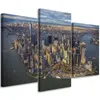 Triptychon auf leinwand manhattan aus der vogelperspektive Produktbild-Vorschau 1