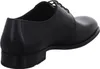 A black leather shoe shown from the side. Produktbild-Vorschau