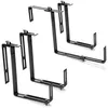 com-four® 4x Blumenkastenhalter für Balkon-Brüstungen und Produktbild-Vorschau 1