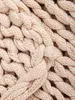 HOMLA Koc RAYNE ręcznie wyplatany ecru 130x170 cm Podgląd zdjęcia produktu 4