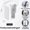 4er-Set Fernbedienungshalter Wandmontage, selbstklebend, Kunststoff, Weiß Náhled obrázku produktu