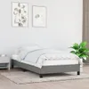 The Living Store Bettgestell Dunkelgrau 90x200 cm Stoff Produktbild-Vorschau 1