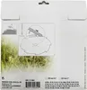 The image shows the back of a product package for a STIHL grass cutting blade, with diagrams and product information. Produktbild-Vorschau