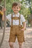 PAULGOS Bambini Trachten Lederhose corti - KK1 - Vera pelle Anteprima dell’immagine prodotto 6