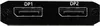 A close-up view of two DisplayPort (DP) connectors labeled DP1 and DP2, with screws visible on the sides. Produktbild-Vorschau