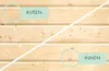 Karibu Fenster für Holz-Gartenhäuser naturbelassen 44 x 85 Produktbild-Vorschau 3