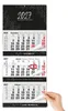 3 Monatskalender 2027 Block Premium 33x77 cm Motivation Produktbild-Vorschau 1
