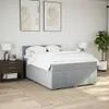 Boxspringbett mit Matratze Hellgrau 160x200 cm Stoff Produktbild-Vorschau 3