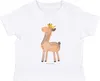 Mr. & Mrs. Panda  T-Shirt Lama König 0. - 6. Monat - Weiß - Produktbild-Vorschau 1