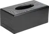 Schwarze Taschentuchbox aus Holz, Serviettenetui, eleganter Produktbild-Vorschau 1