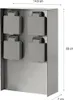 Grafner® Edelstahl Steckdosensäule mit 4 Außensteckdosen Produktbild-Vorschau 3
