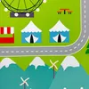 Spielerischer Kinderzimmerteppich mit Städtemuster in Grün Produktbild-Vorschau 2