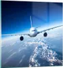 Bilder auf glas - Flugzeug himmel wolken flug - 30x30cm - Produktbild-Vorschau 1