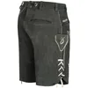 PAULGOS Herren Trachten Lederhose Kurz - HK4 - Echtes Leder Produktbild-Vorschau 2