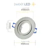 Sweet LED Einbaustrahler Bad dimmbar chrom spots Aluminium Produktbild-Vorschau 2