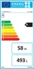 An energy efficiency label for an appliance. Produktbild-Vorschau