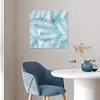 MuchoWow® Poster Palmenblatt - Vintage - Blau 50x50 cm - Produktbild-Vorschau 5
