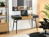 Schreibtisch mit Schublade PANDO – schwarz/Eiche Produktbild-Vorschau 2