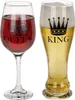 KING & QUEEN - Sklenice na víno a hrnek na pivo - sada pro Náhled obrázku produktu 2