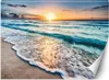 Vlies fototapete Meereswellen bei Sonnenuntergang 400x280 Produktbild-Vorschau 1