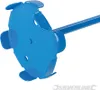 A close-up shot of a blue tool attachment, likely for mixing or dispensing materials, against a plain white background. Produktbild-Vorschau