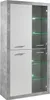 Vitrine Blanc brillantReproduction béton, 4 portes, Voir les images du produit 1
