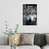 DEQORI Glasbild Echtglas 40x60 cm 'Eiskalter Blick' Produktbild-Vorschau 3