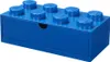 A blue LEGO-style desk drawer organizer. Produktbild-Vorschau