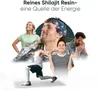 Collage of people in various states of well-being and activity, with a brain graphic and mountain imagery, suggesting energy and health benefits. Náhled obrázku produktu