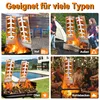 XMTECH 2 pièces Planches à saumon à flamber avec support en Voir les images du produit 3