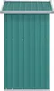 vidaXL Casetta da giardino Verde 126x97,5x177 cm Acciaio Anteprima dell’immagine prodotto 4