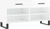 vidaXL Lavica na topánky s vysokým leskom biela 102x35x55 Náhľad obrázku produktu 1