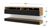 TV Lowboard Duo 160 cm závesný Artisan dub / čierny mat bez Náhľad obrázku produktu 3