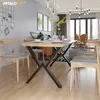 MetaloPro Breda Tischbeine im X-Design – Industrieller Produktbild-Vorschau 3