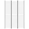 vidaXL 3-dílný paraván bílý 150x220 cm látka Náhled obrázku produktu 3