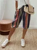 ASKSA Damen Sommer Leinenhose Luftig Hohe Taille Caprihose Produktbild-Vorschau 2