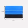 A blue and black squeegee tool with dimensions indicated by measurement lines and text. Produktbild-Vorschau