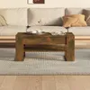 konferenční stolek vidaXL Kouřový dub 102x55x45 cm Dřevěné Náhled obrázku produktu 5