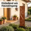 Gartenstecker Willkommen, Gartenstele aus Metall in Produktbild-Vorschau 4
