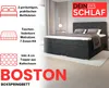 Boxspringbett BOSTON 160x200 cm Velour Kronos 34 Anthrazit Produktbild-Vorschau 3