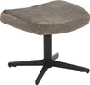 riess-ambiente Hocker VOGUE 45cm taupe schwarz Samt Produktbild-Vorschau 2