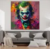 Joker in leuchtender Pop Art Leinwandbild Wandbild Produktbild-Vorschau 3