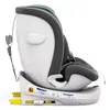 Side view of a gray and white child car seat on a white background. Produktbild-Vorschau