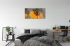 Glasbilder 120x60 Wandkunst Bunter Schmetterling Blume Produktbild-Vorschau 3