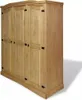 vidaXL Kleiderschrank Mexiko-Stil Kiefernholz 3 Türen Produktbild-Vorschau 12