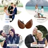 Herz-Ringbox aus Walnussholz mit Ringkissen, ideal für Produktbild-Vorschau 3