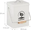 Poubelle à compost Relaxdays pour la cuisine, 6 l, petite Voir les images du produit 4