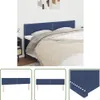 The Living Store Kopfteile 2 Stk. Blau 90x5x78/88 cm Stoff Produktbild-Vorschau 1